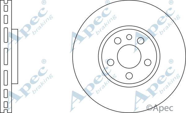 APEC BRAKING Jarrulevy DSK2205